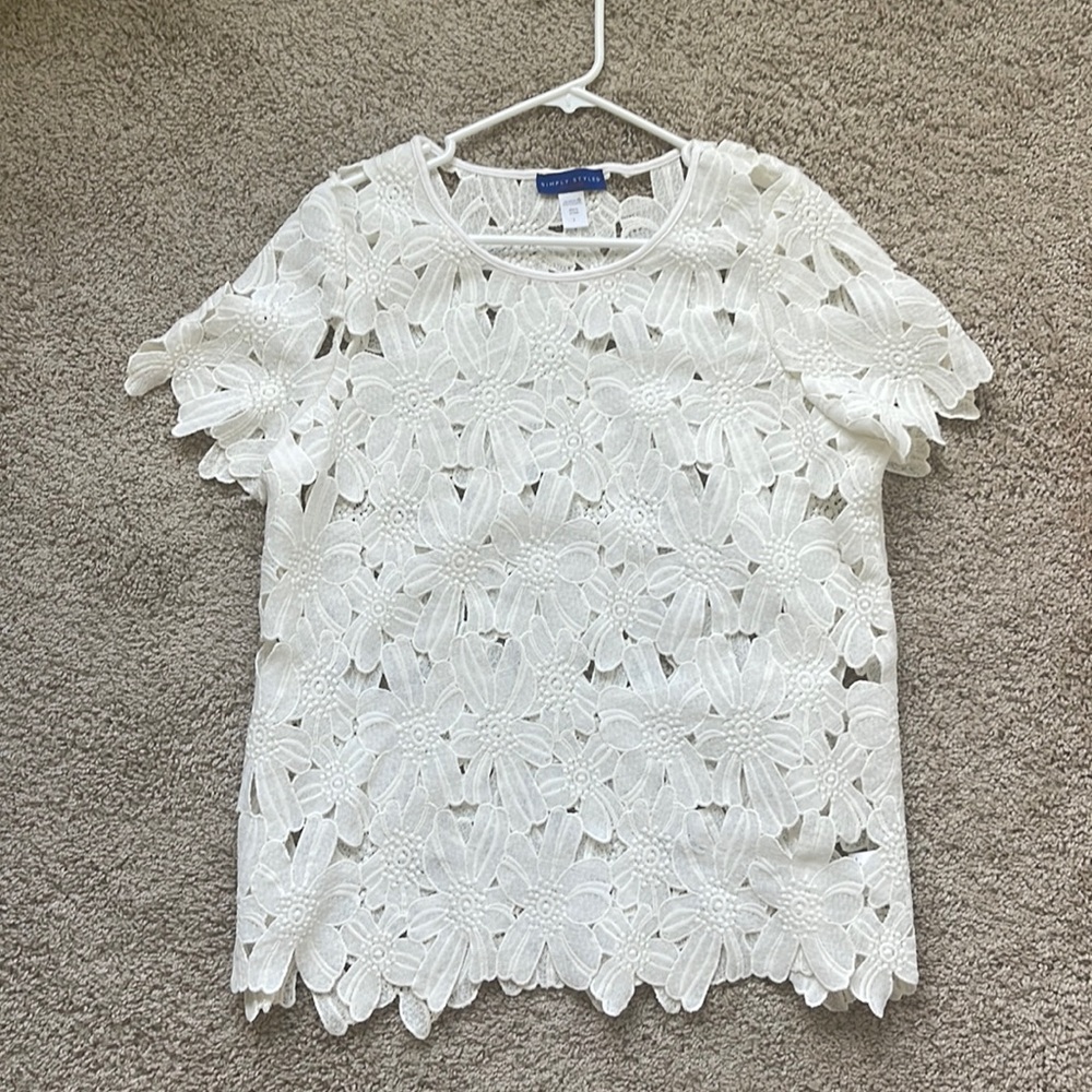 Boho Crochet Top size L
